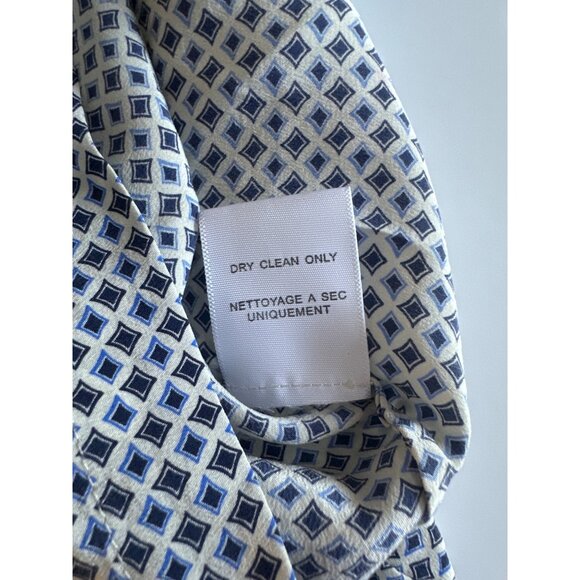 Joie Reversible Floral Silk Tank Dress XS Navy & Peach - Picture 7 of 9